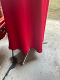 Vintage Calvin Klein Red Silk Floor Length Dress- Size 4