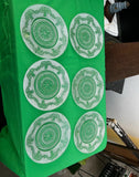 Collection of Duncan and Miller Detailed Crystal Plates- Set of 6