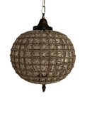 Hollywood Regency Sphere Pendant Single Chandelier