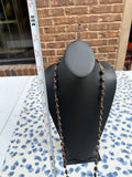 Wooden Brown Beaded Long Hand Made Necklace