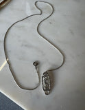 Simple Silver Ysl Necklace
