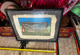 Vintage Egyptian Hieroglyphs Framed Artwork