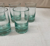 Collection of Blue Ombré Lowball Glasses- Set of 5