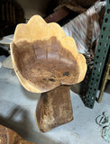 Wooden Carved Leaf Chair