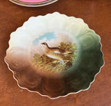 Small Ceramic Plate With Bird Painting