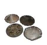 Instant Collection of Footed and Pedestal Decorative Trays- Set of 4