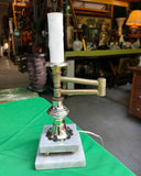 Italian Marble Base Extending Desk Lamp