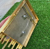 Gold Metal Connected Tube Style Wall Sconces