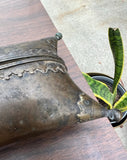 Vintage Brass Pillow Purse Box