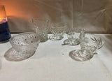 Collection of Glass Bowls and Creamer Cups- Set of 5