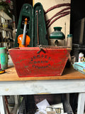 Large Red Wooden Jersey Grain Company Bucket