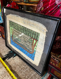 Vintage Egyptian Hieroglyphs Framed Artwork