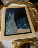 Bill Rabbit Blue Ceramic Trivet