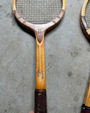 Vintage Collection of Wooden Tad Davis Tennis Rackets With Covers
