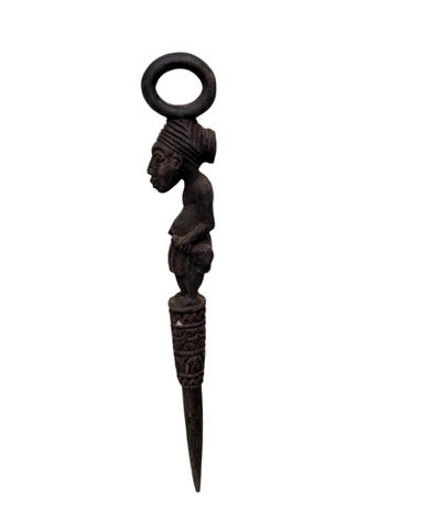 Vintage Hand Carved Wooden African Walking Stick