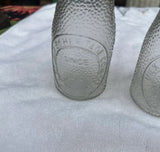 Pair of Small Glass Milk Jars