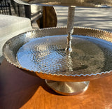 Large Silver Hand Hammered 5-Tier Caddy