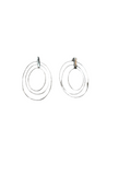 Pair of Sterling Silver Multiple Hoop Earrings