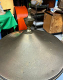 Vintage Footed Pierced Brass Coal Scuttle Bucket and Tall Duck Matchstick Holder