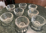 Collection of Small Glasses Salt Cellars- Set of 8