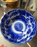Antique Japanese Meiji Period Blue Bowl