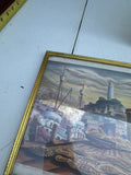 Trio of Framed Vintage Drawings