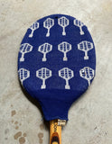 Vintage Collection of Miscellaneous Tennis Rackets With Guard and Hand Knit Cover