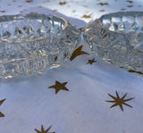 Crystal Ashtrays- a Pair
