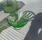 Instant Collection of Light Green Glass Vases- Set of 4