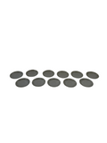 Collection of Floral Plates With Silver Lining- Set of 11