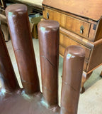 1970s Vintage Espresso Brown Wooden Hand Chair