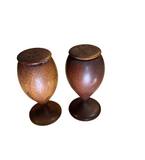 Danish Style Wooden Salt and Pepper Shakers