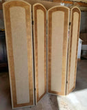 Large Wooden Gold Greek Key Screen
