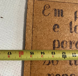 Cork Portuguese Psalm Decorative Piece