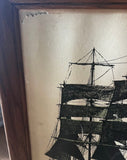 Pair of 1970s Framed Sailboat Prints