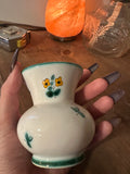 Small Austrian Ceramic Vase With Floral Details