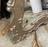 Oversized Silver Wooden Rococo Style Wall Mirror