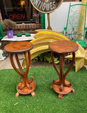 Pair of Art Deco Side Wooden Tables