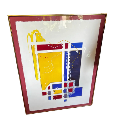 Art Deco, Abstract Framed Art Piece