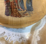 Vintage Asian Style Detailed Lightweight Bamboo Plate