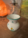 Small Austrian Ceramic Vase With Floral Details