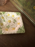 Pair of Ceramic Daisy Saucers