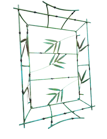 Faux Bamboo Green Decorative Tray