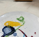 Splatter Paint Handmade Pottery Plate