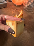Pair of Ceramic Cheese Block Salt and Pepper Shakers