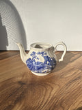 Small Asian Ceramic Blue and White Teapot