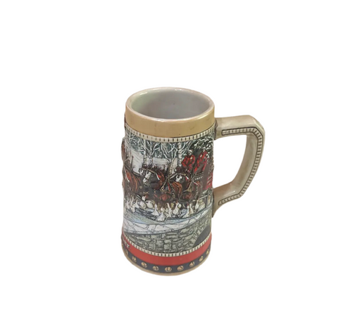 Hand Crafted Ceramic Equestrian Beer Stein