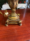 Vintage Gold Double Sided Table Lamp with Gold Leaf Details