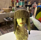 Vintage Colombia Brown Winter Trapper Hat