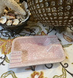 Pink Atomic Art Deco Style Ceramic Ashtray